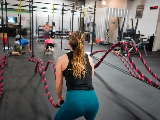 workout session in a gym